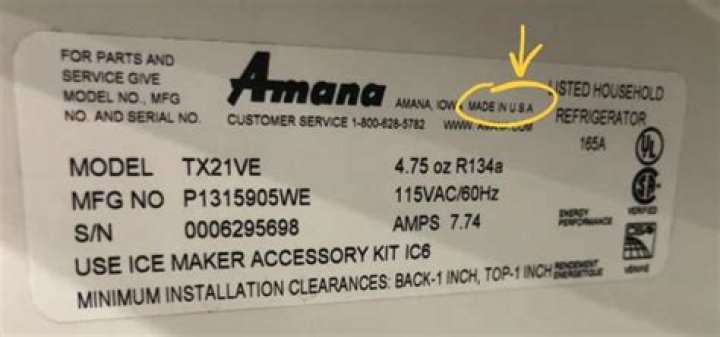 Amana Refrigerator Model Number List