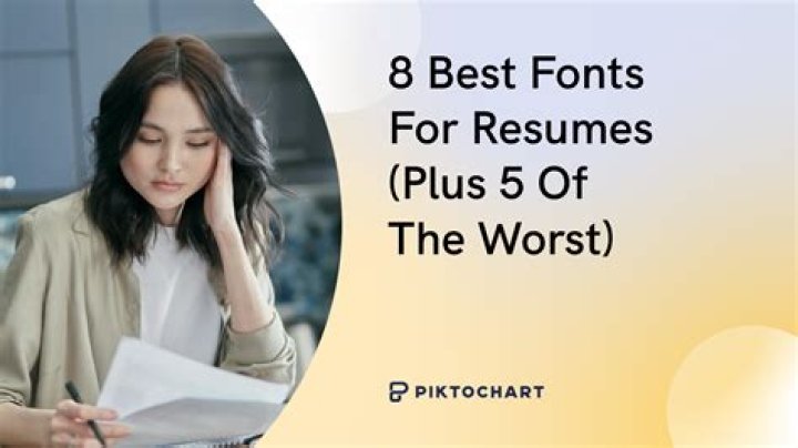 Best font for resume - How To Discuss