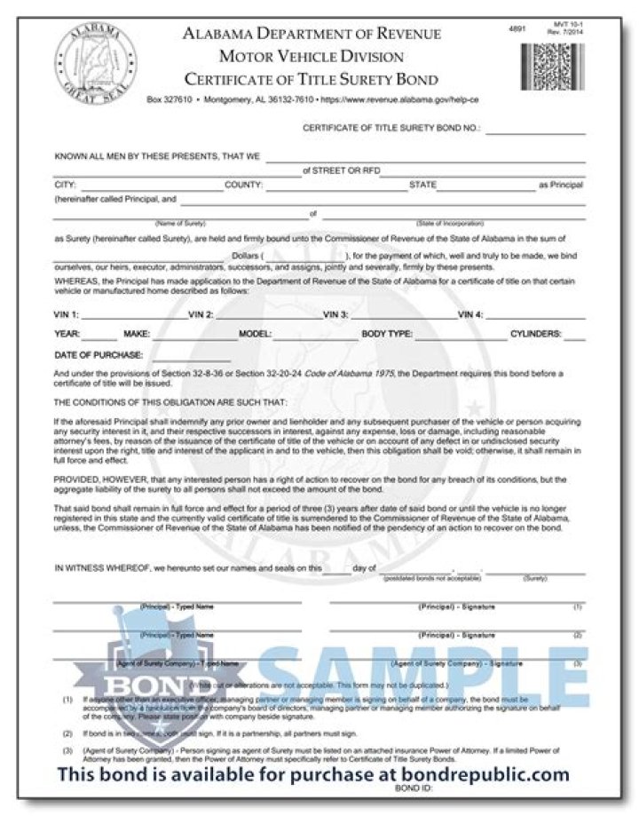 Bond certificate - How To Discuss