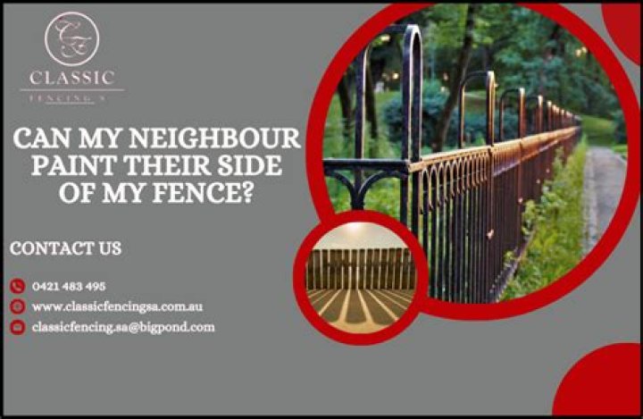 Can my Neighbour paint their side of my fence