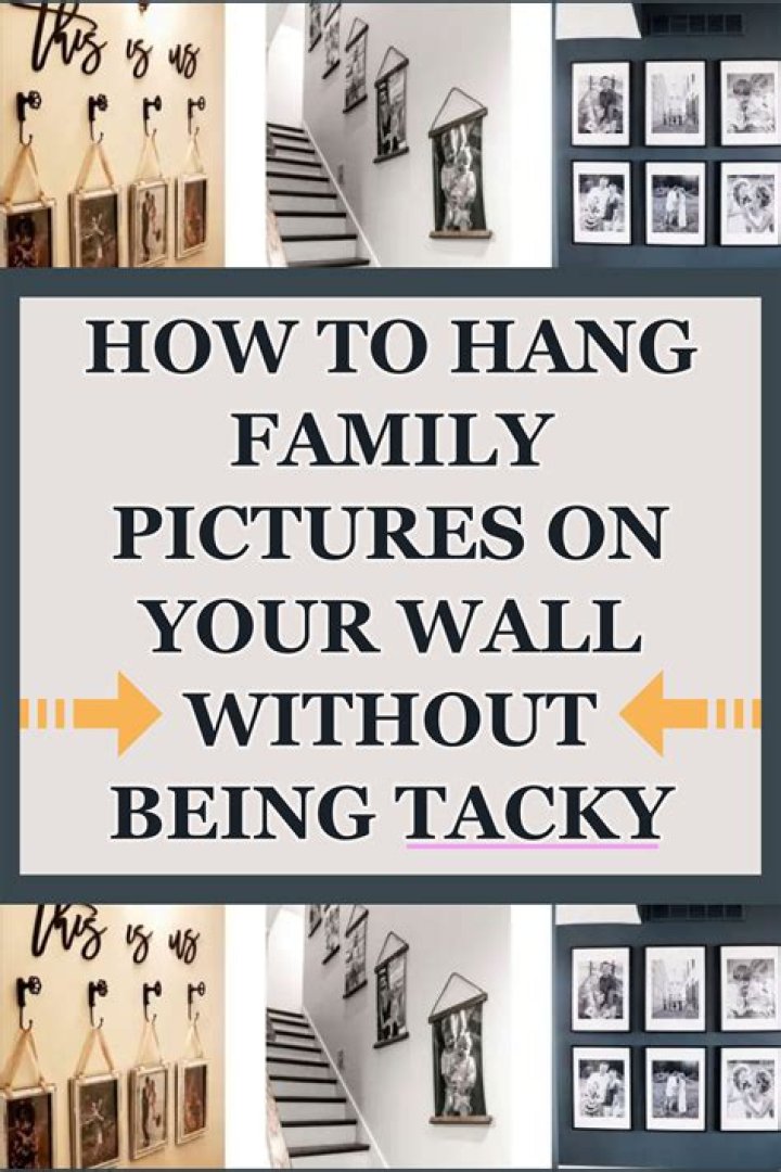 Can you hang pictures on slanted walls