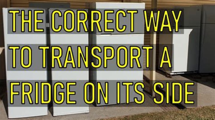 Can you lay a new refrigerator down to transport