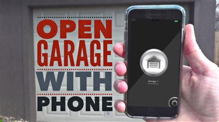 Can you open garage with phone