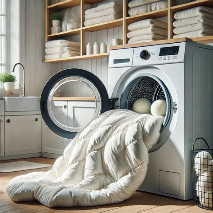 Can you put a feather doona in the dryer