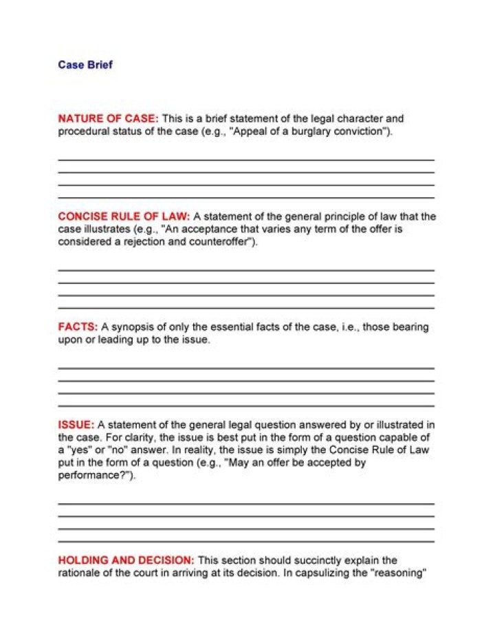 Case law - How To Discuss