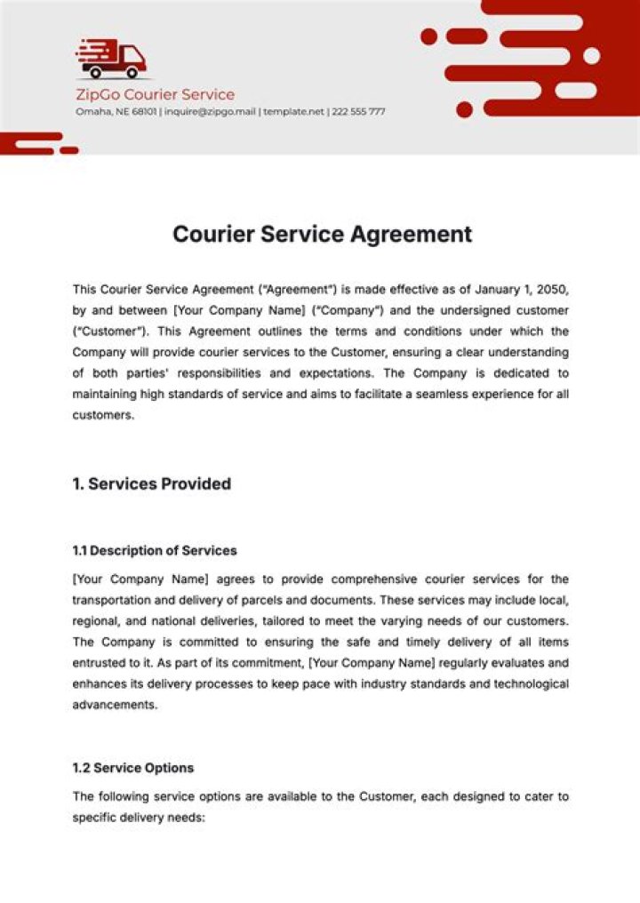 Courier service - How To Discuss