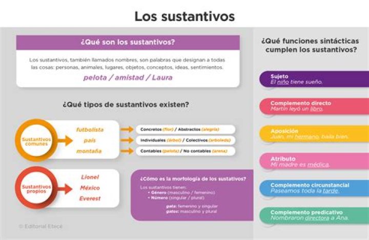 ¿Cuáles son los sustantivos masculinos ejemplos