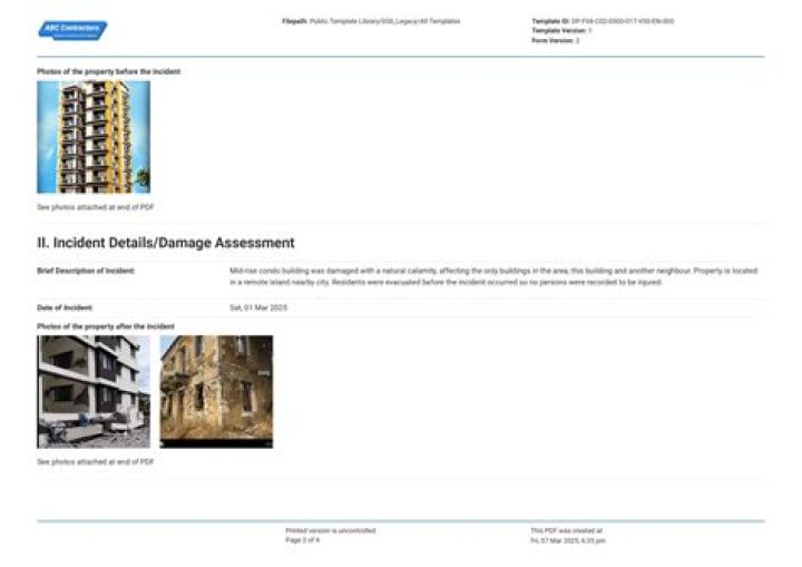 Damage assessment - How To Discuss