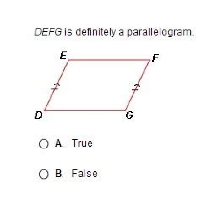 Defg Is Definitely A Parallelogram