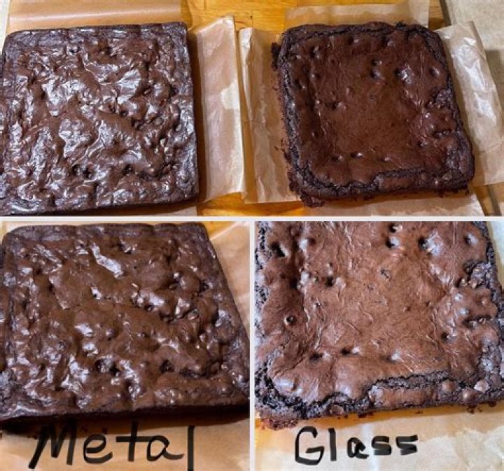 Do Brownies take longer in glass pan