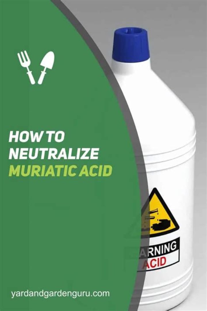 Do you have to neutralize muriatic acid