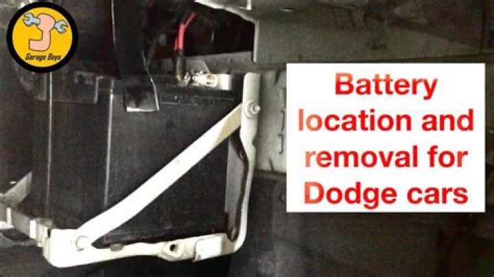 Dodge Avenger Battery Location - How To Discuss