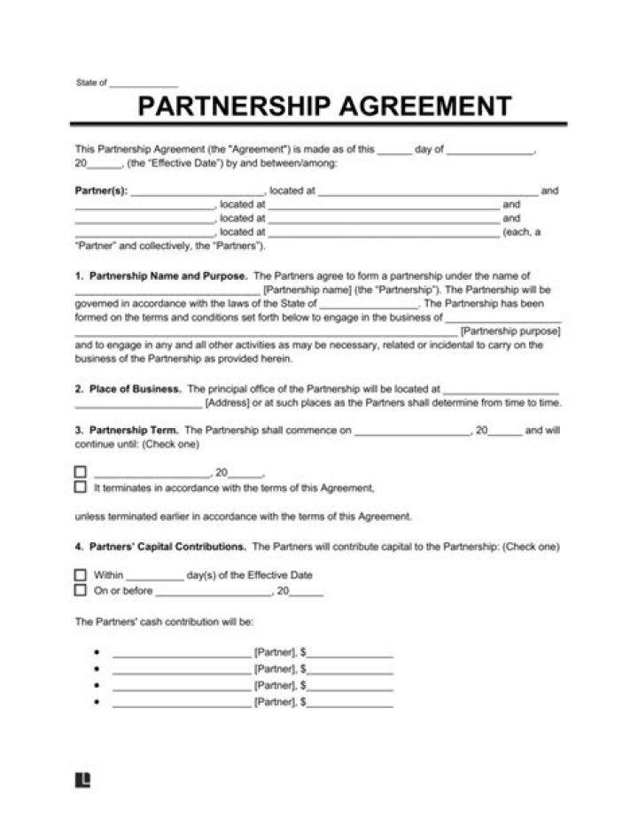 Does a partnership agreement need to be signed