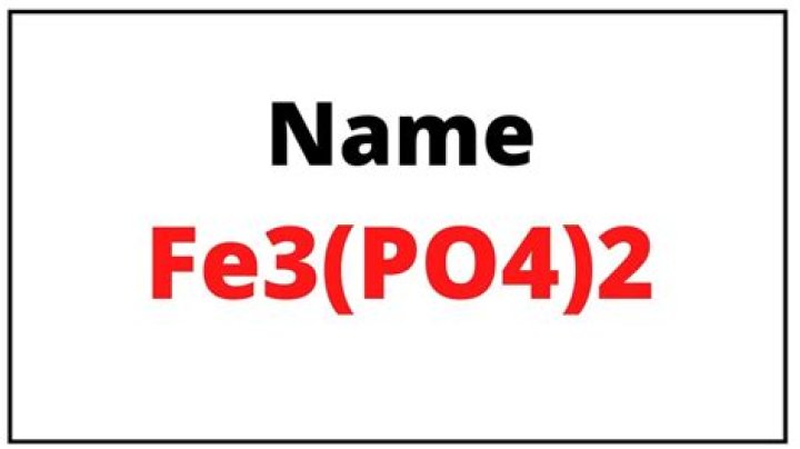 Fe3 Po4 2 Compound Name