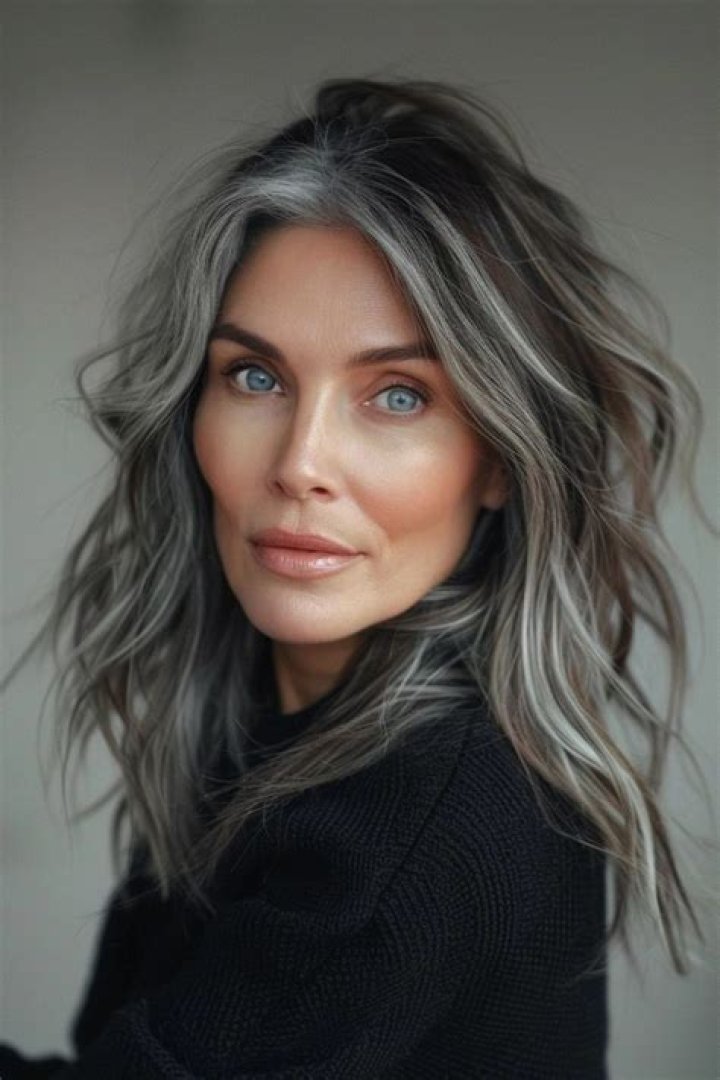 Gray blending for dark hair