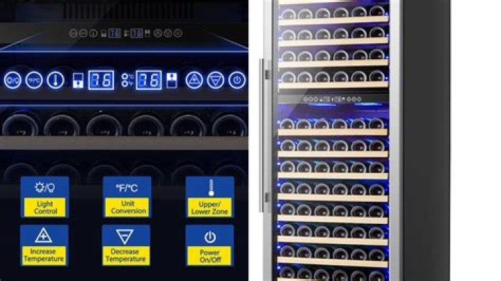 How cold does a wine fridge get