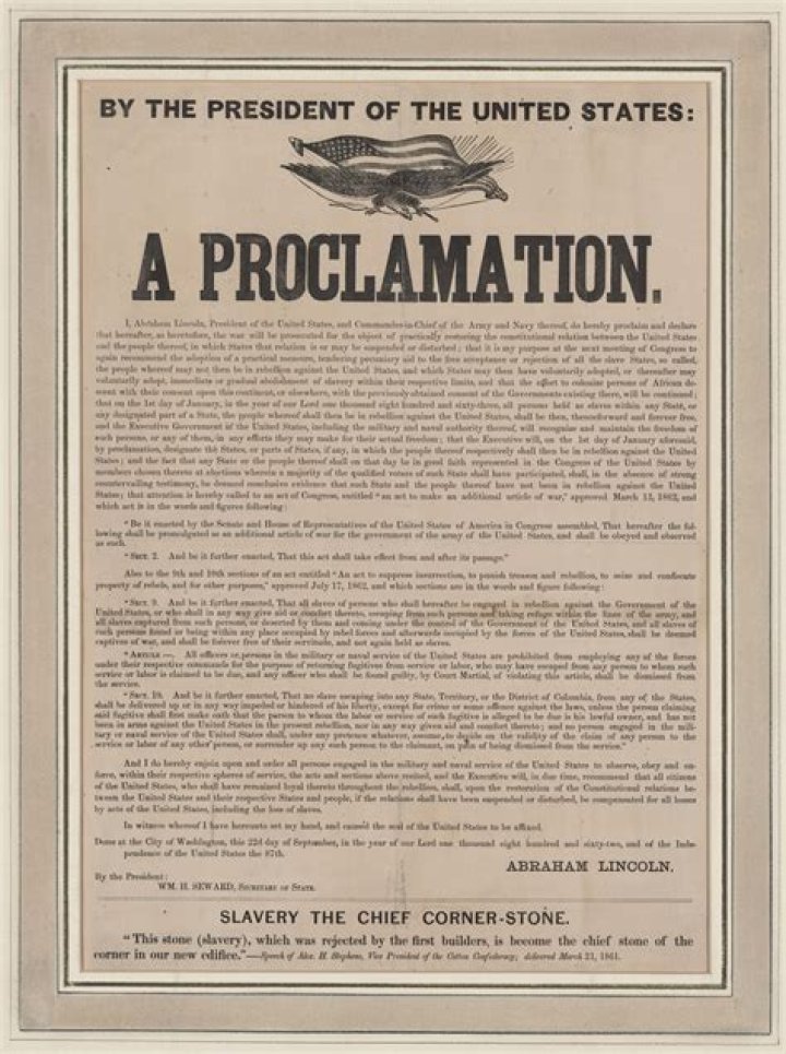 How did the Emancipation Proclamation affect the slaves