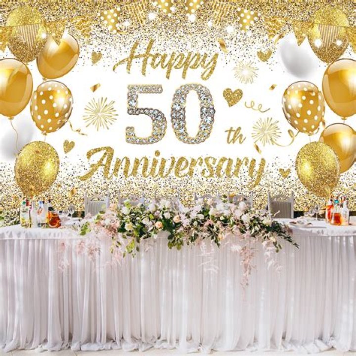 How do families celebrate 50th wedding anniversary