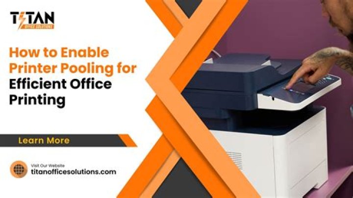 How do I set up printer pooling