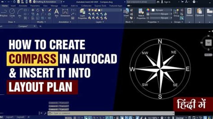 How do I show compass in Autocad