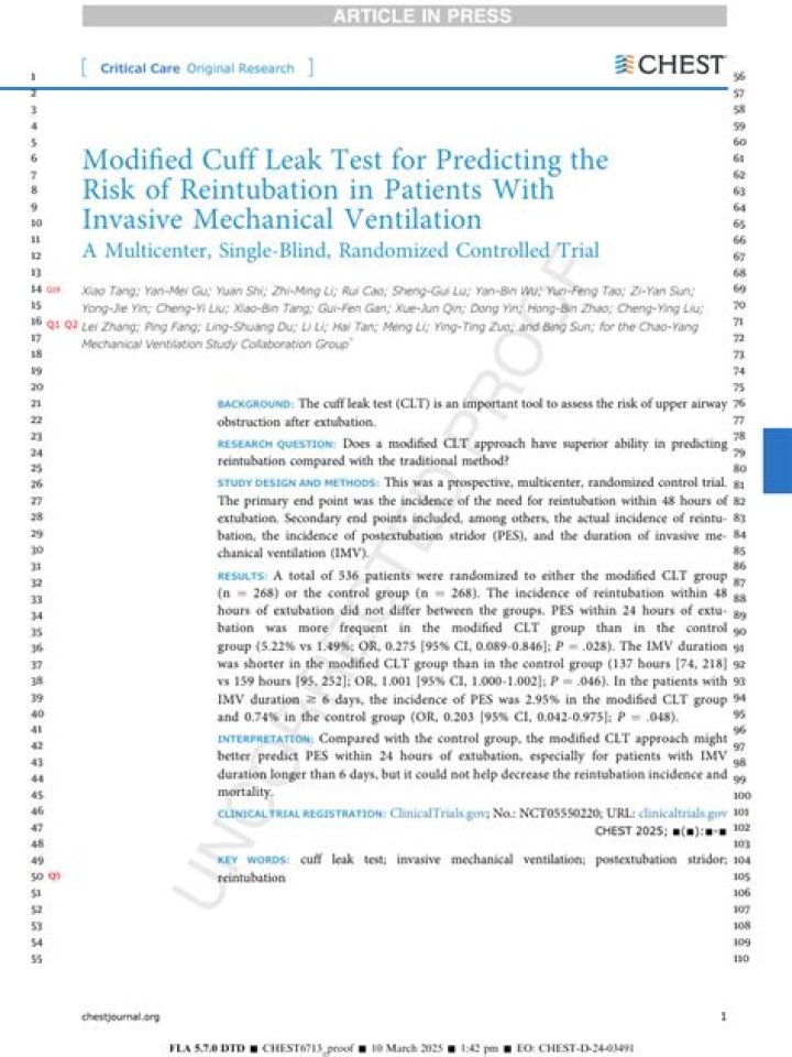 How do you check for a cuff leak