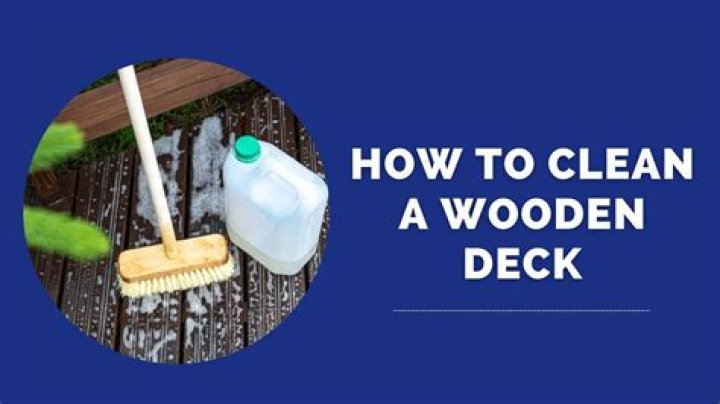 How do you clean dog poop off a wood deck
