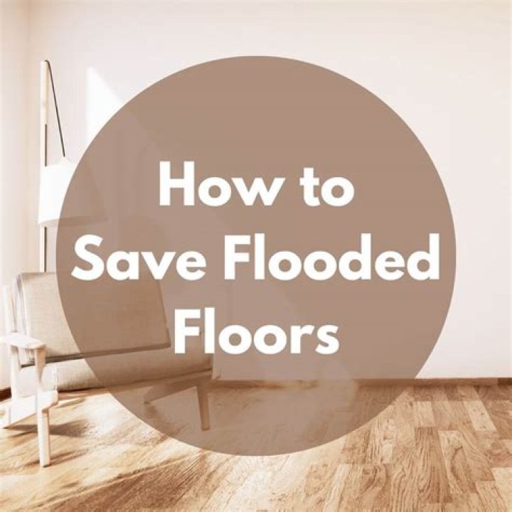 How do you clean flooded floors