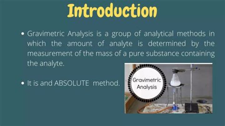 How do you do gravimetric analysis