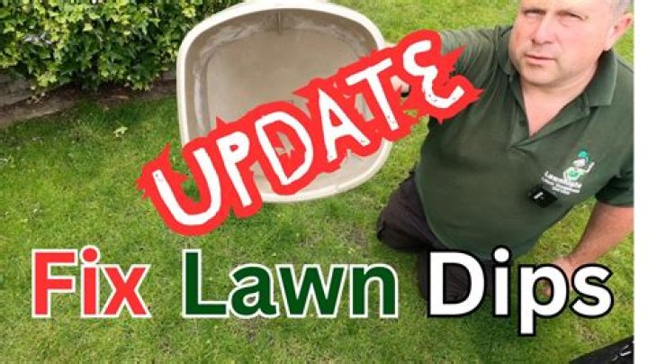 How do you fix dips in the lawn