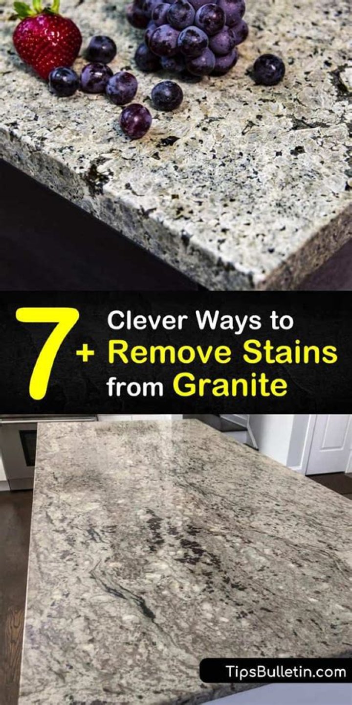 How do you get dull stains out of granite
