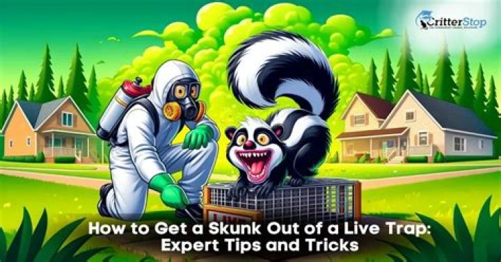 How do you get rid of a skunk in a live trap