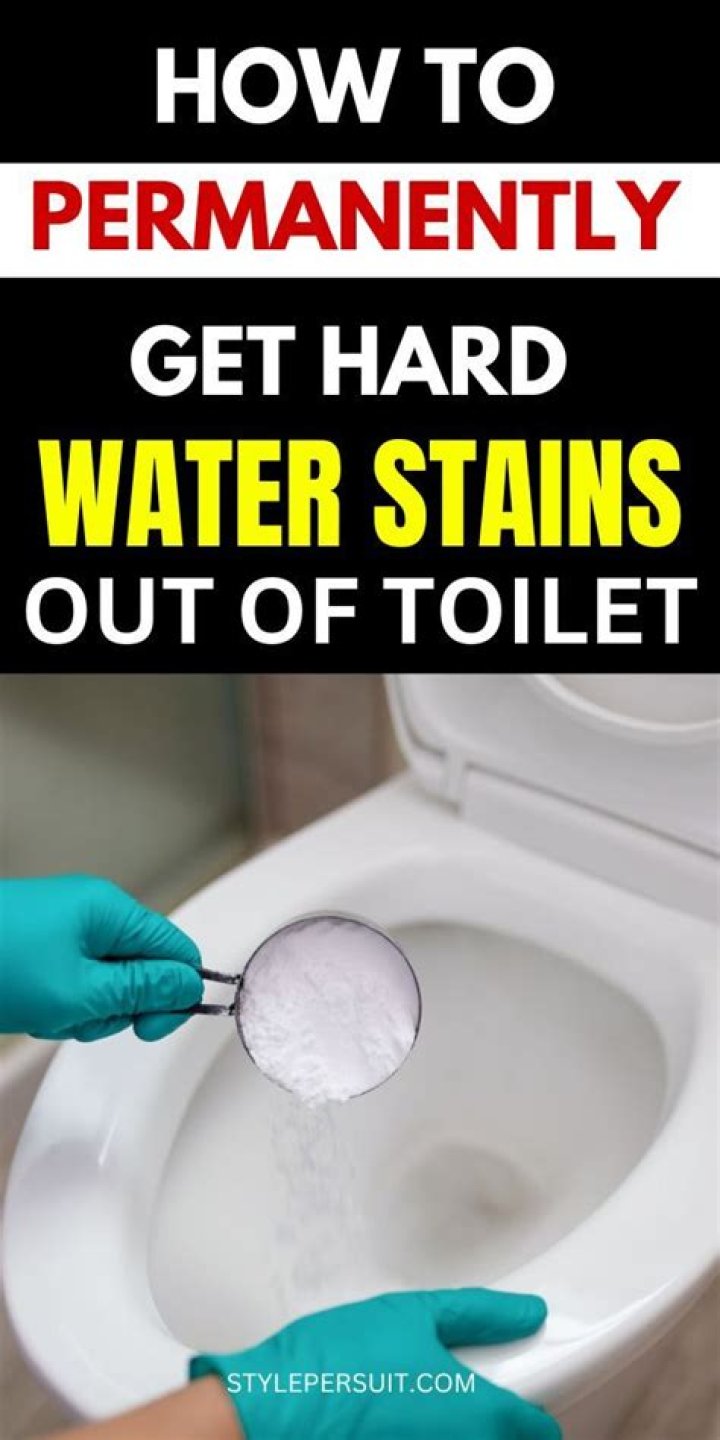How do you get rid of persistent toilet stains?