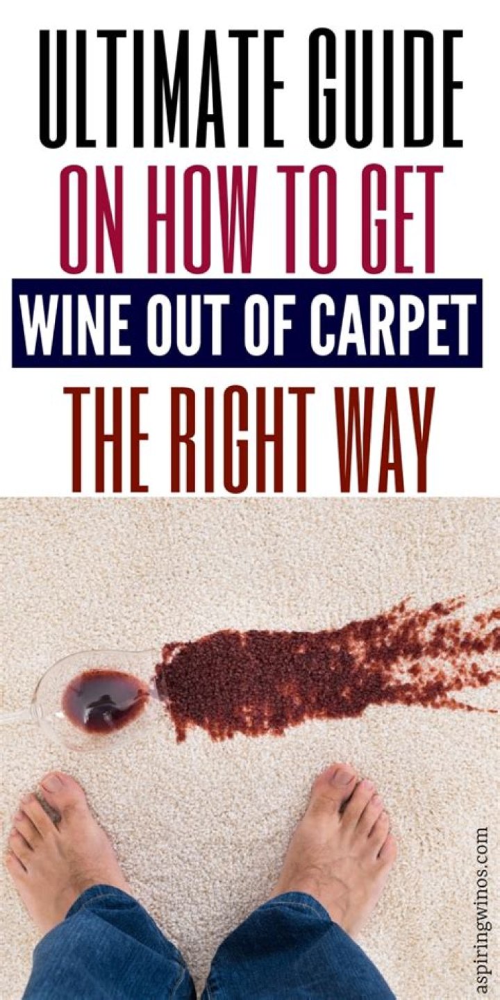 How do you get rose wine out of carpet