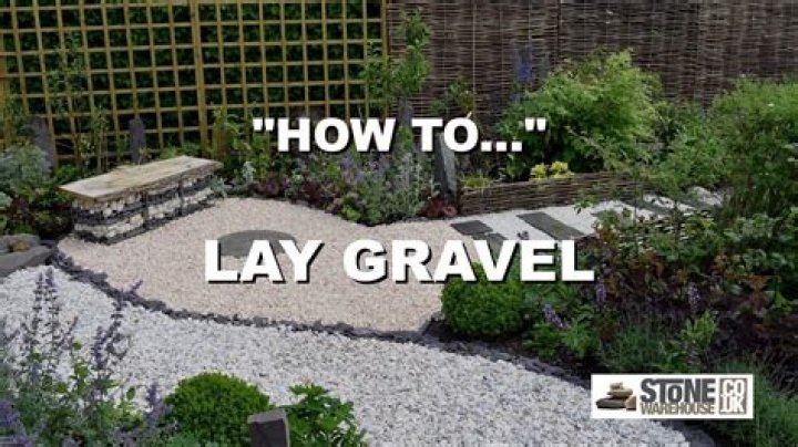How do you Gravel a small garden