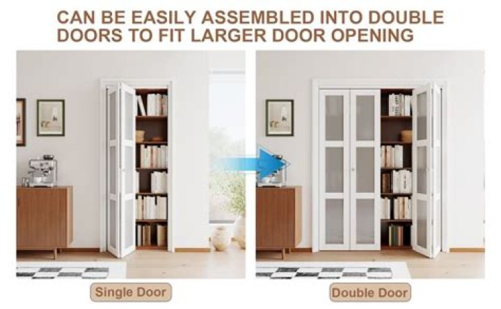 How do you latch a bifold door