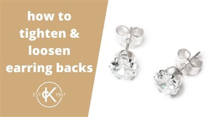 How do you loosen Omega back earrings