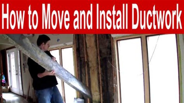 How do you move ductwork to knock down a wall
