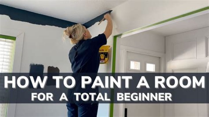 How do you paint a room with trim