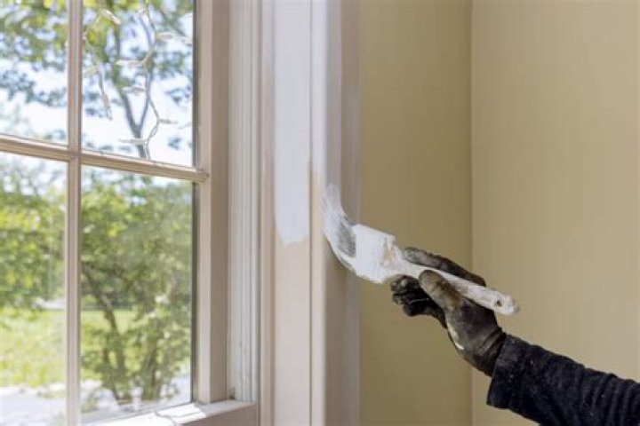 How do you paint interior vinyl window frames