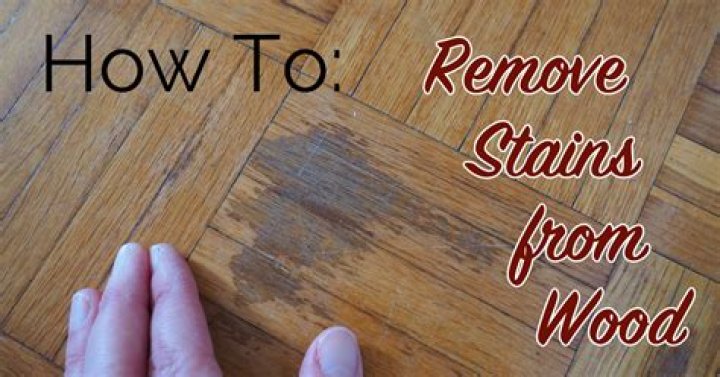 How do you remove acid stains from wood