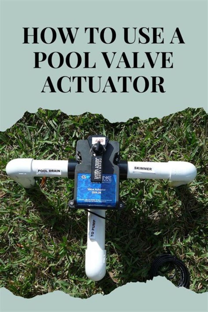 How do you replace a pool valve actuator