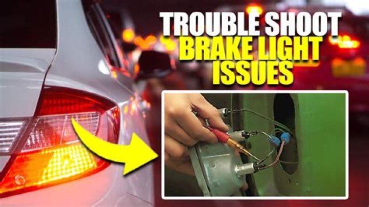 How do you troubleshoot a brake light