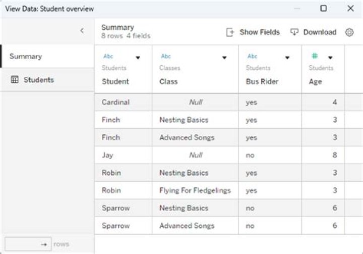 How do you view underlying data in Tableau