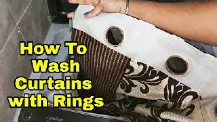 How do you wash heavy curtains