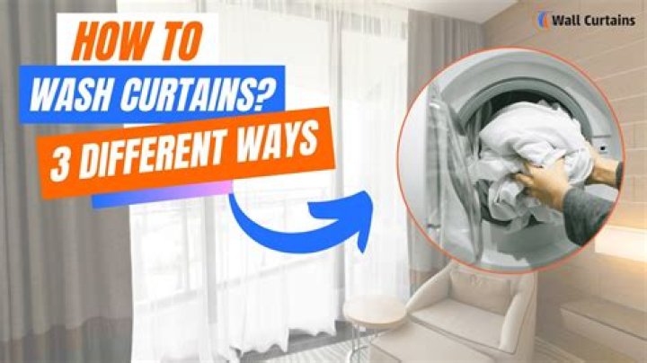 How do you wash net curtains in the washing machine