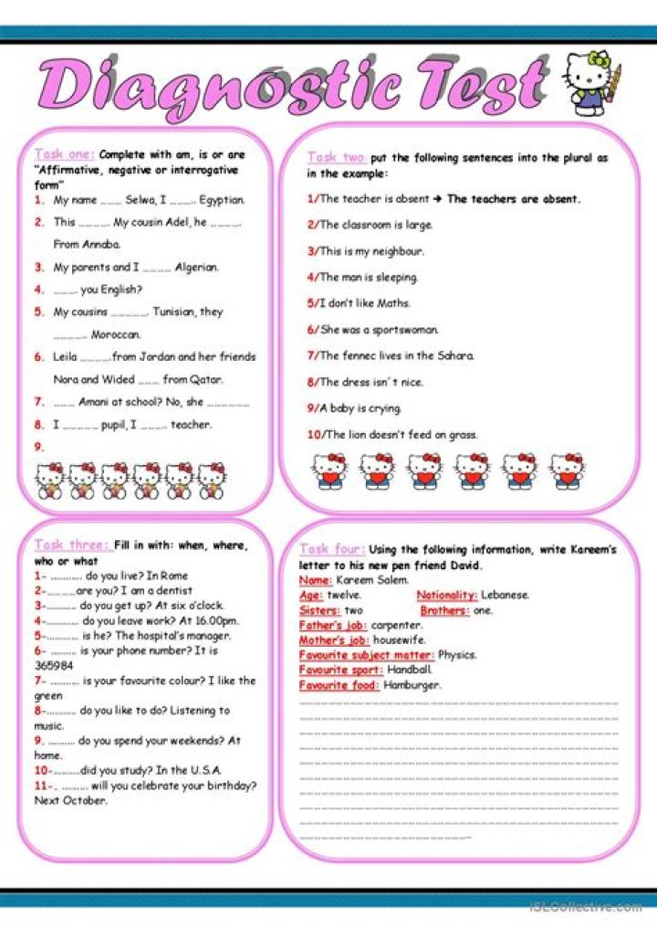How does a diagnostic test work on a car