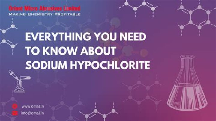 How does sodium hypochlorite oxidize