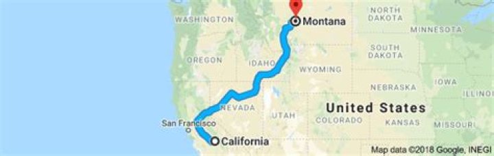 How Far Is Montana From California