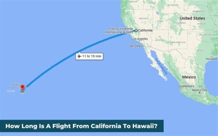 How long do you fly over the ocean to get to Hawaii