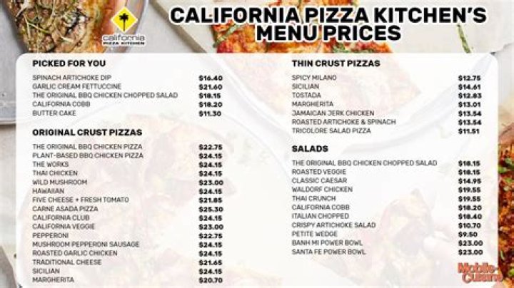 How much does California Pizza Kitchen Cost